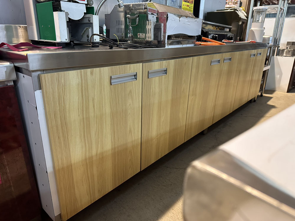 不鏽鋼工作台附收納櫃